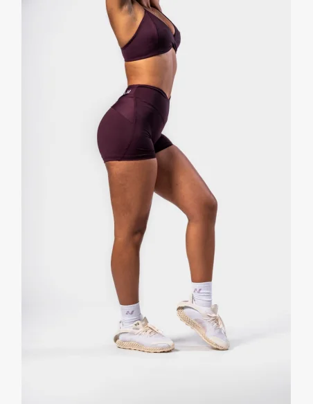 NEBBIA • NEBBIA Shorty modellanti con vita a V STRONG BEAUTY bordeaux • Nebshop.it