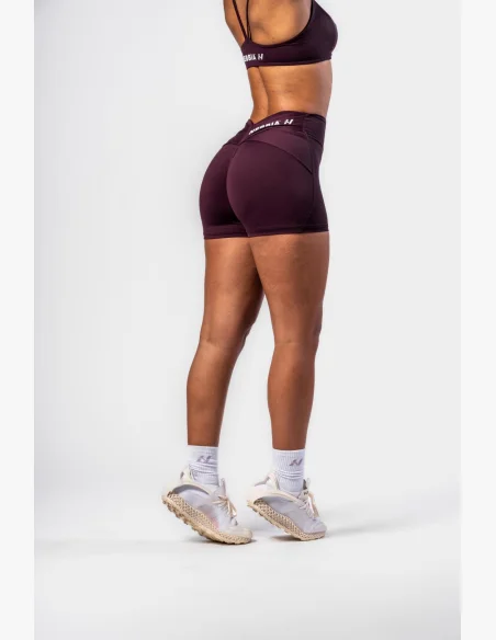 NEBBIA • NEBBIA Shorty modellanti con vita a V STRONG BEAUTY bordeaux • Nebshop.it