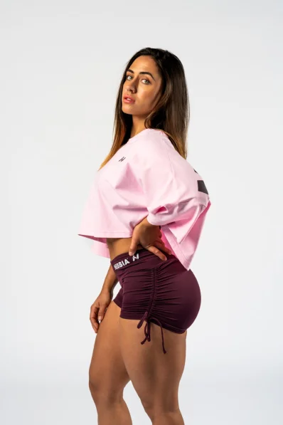 NEBBIA • NEBBIA T-shirt corto oversized JUST FLOW rosa • Nebshop.cz