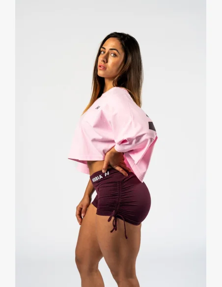 NEBBIA • NEBBIA T-shirt corto oversized JUST FLOW rosa • Nebshop.cz
