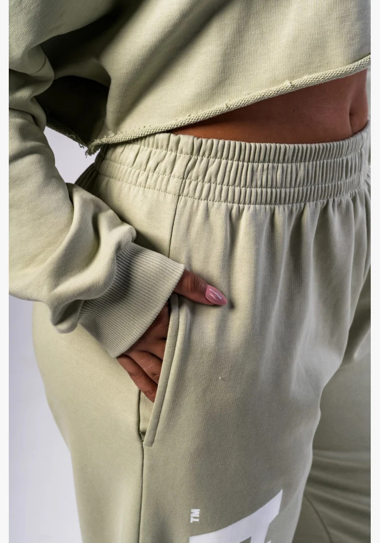 NEBBIA • NEBBIA Pantaloni baggy a gamba larga BOYFRIEND STYLE verde chiaro • Nebshop.cz