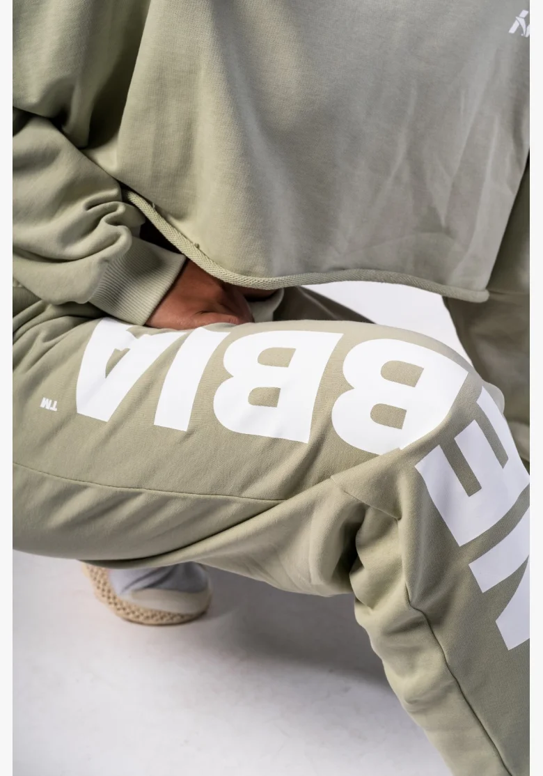 NEBBIA • NEBBIA Pantaloni baggy a gamba larga BOYFRIEND STYLE verde chiaro • Nebshop.cz