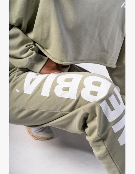 NEBBIA • NEBBIA Pantaloni baggy a gamba larga BOYFRIEND STYLE verde chiaro • Nebshop.cz