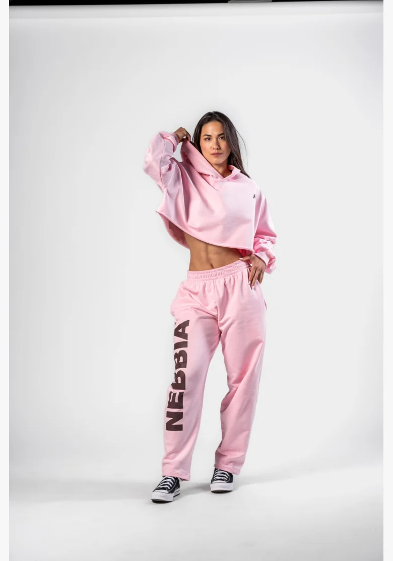 NEBBIA • NEBBIA Pantaloni baggy boyfriend rosa • Nebshop.cz