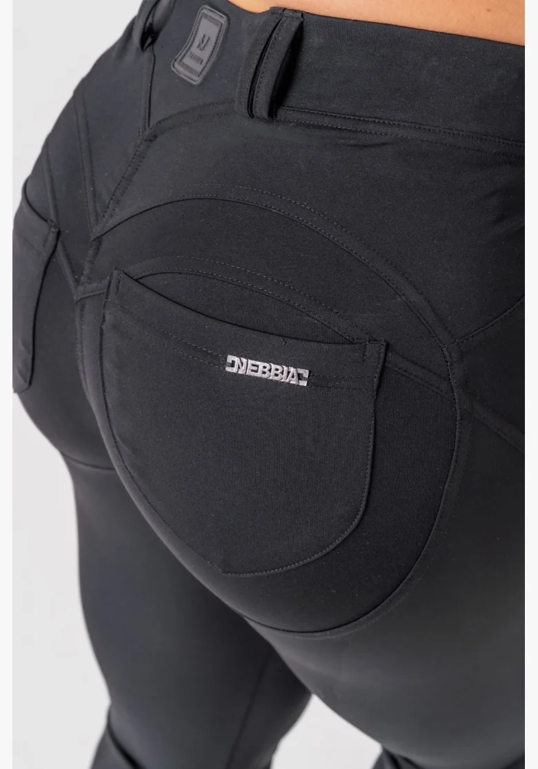 NEBBIA • NEBBIA Bubble Butt leggings 2.0 MAXIMUM PUSH-UP nere • Nebshop.cz
