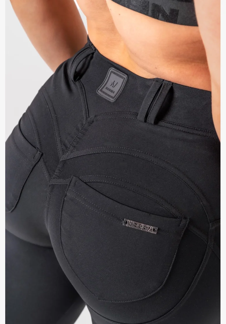NEBBIA • NEBBIA Bubble Butt leggings 2.0 MAXIMUM PUSH-UP nere • Nebshop.cz