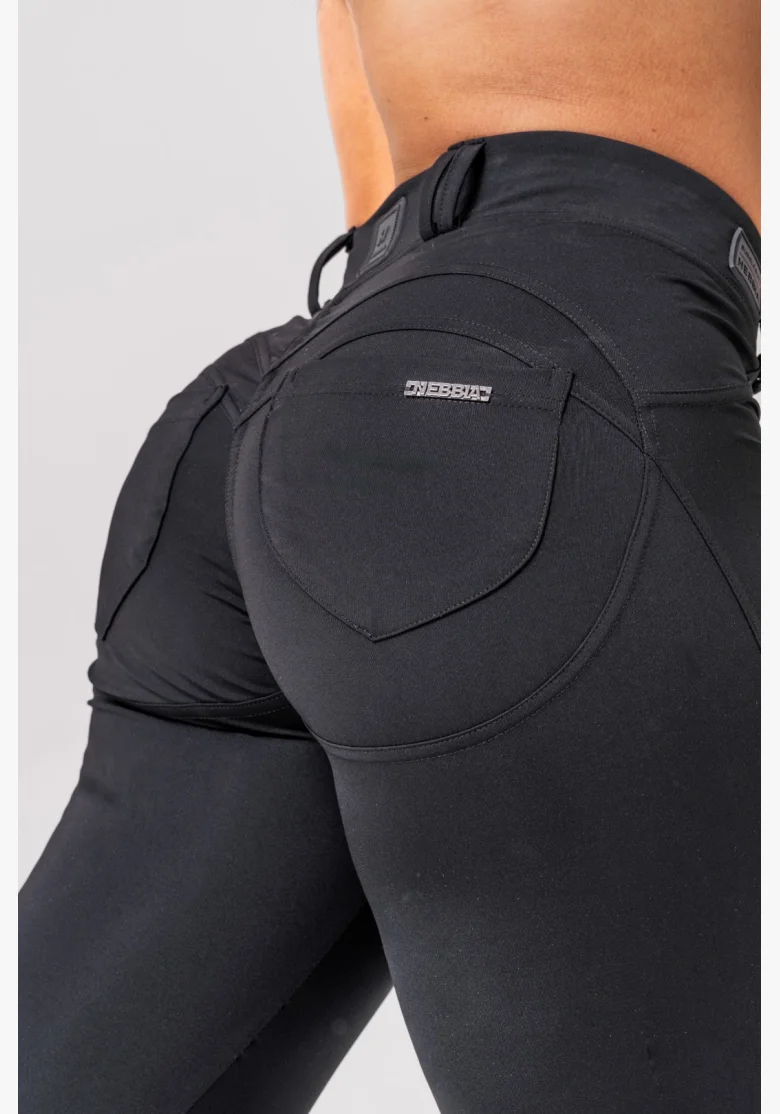 NEBBIA • NEBBIA Leggings Flared Bubble Butt 2.0 POWER LIFT neri • NebShop