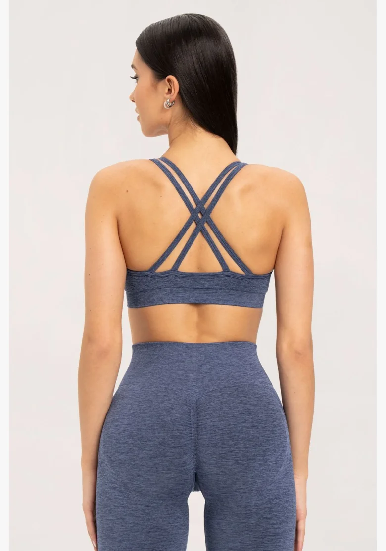 Gym Glamour Bra seamless Dark Blue • NebShop