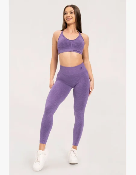 Gym Glamour Leggings seamless deep push up Violet • NebShop