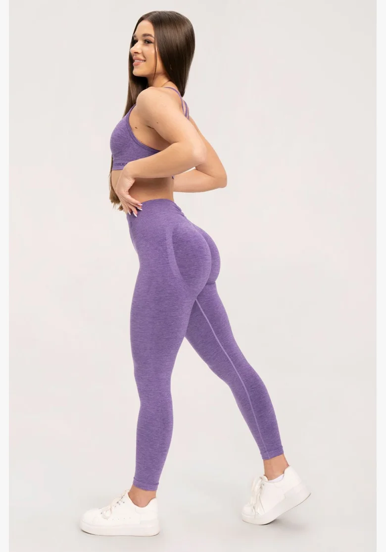 Gym Glamour Leggings seamless deep push up Violet • NebShop