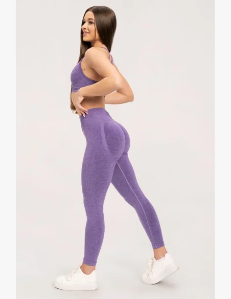 Gym Glamour Leggings seamless deep push up Violet • NebShop