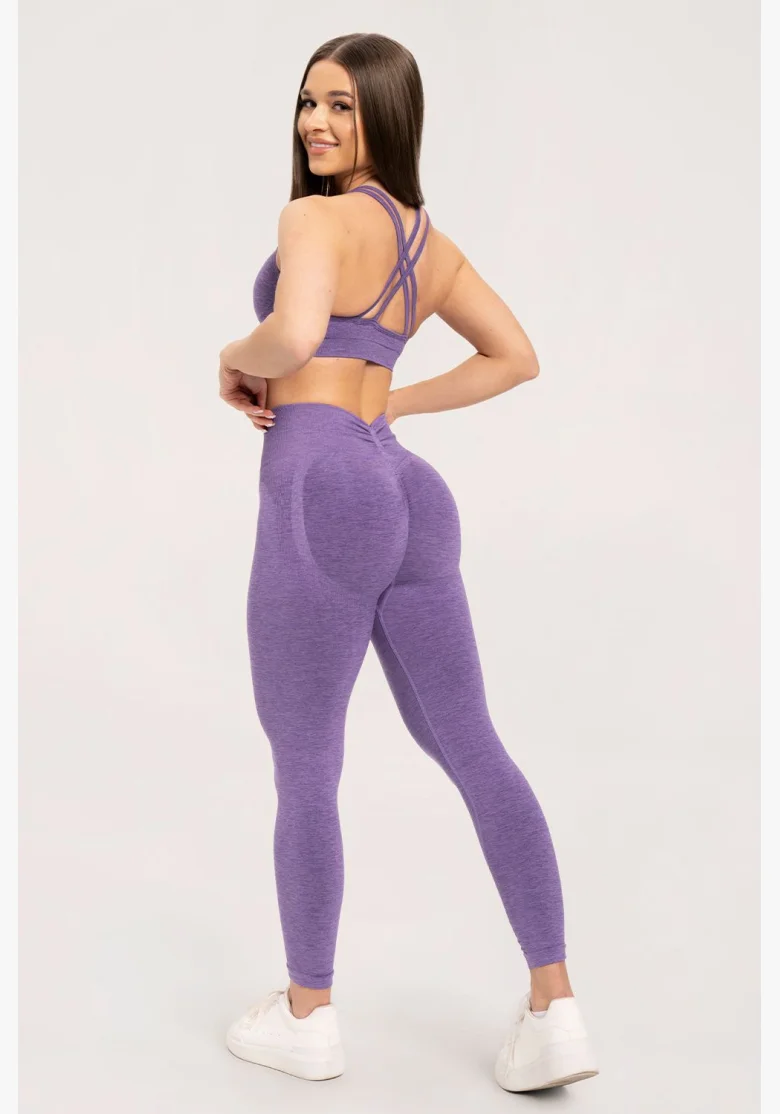Gym Glamour Leggings seamless deep push up Violet • NebShop