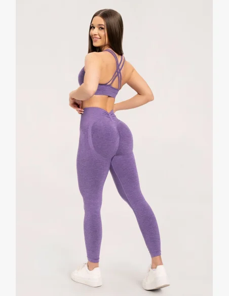 Gym Glamour Leggings seamless deep push up Violet • NebShop