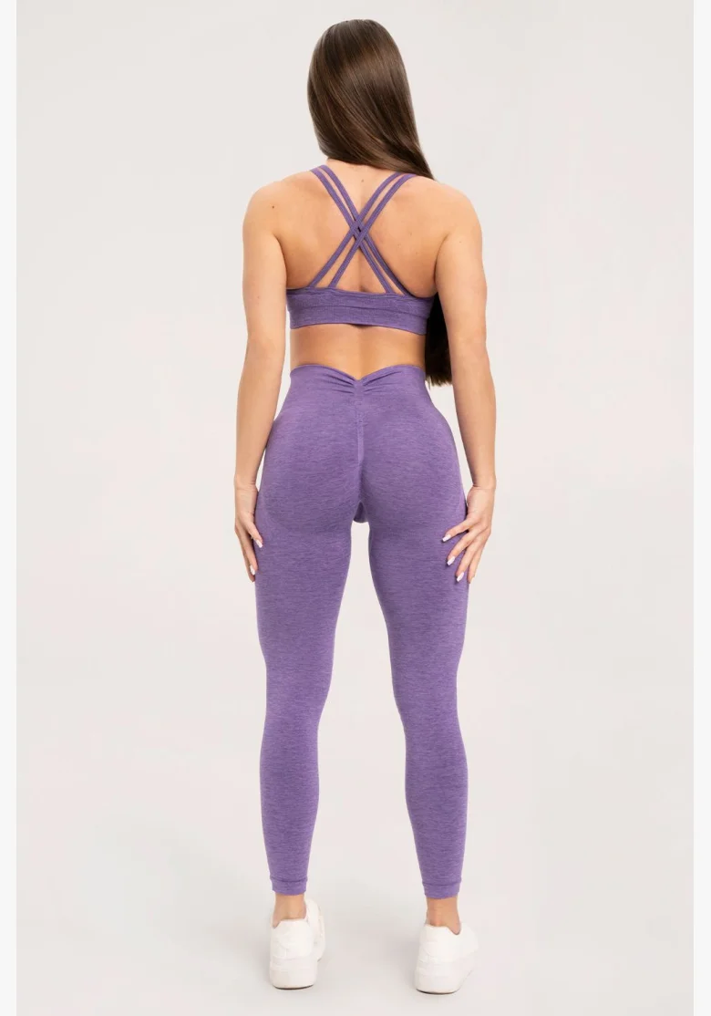 Gym Glamour Leggings seamless deep push up Violet • NebShop