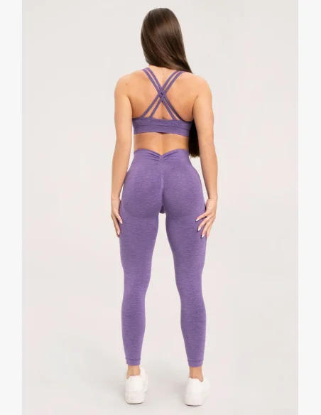 Gym Glamour Leggings seamless deep push up Violet • NebShop
