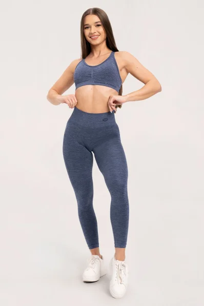 Gym Glamour Leggings seamless deep push up Dark Blue • NebShop