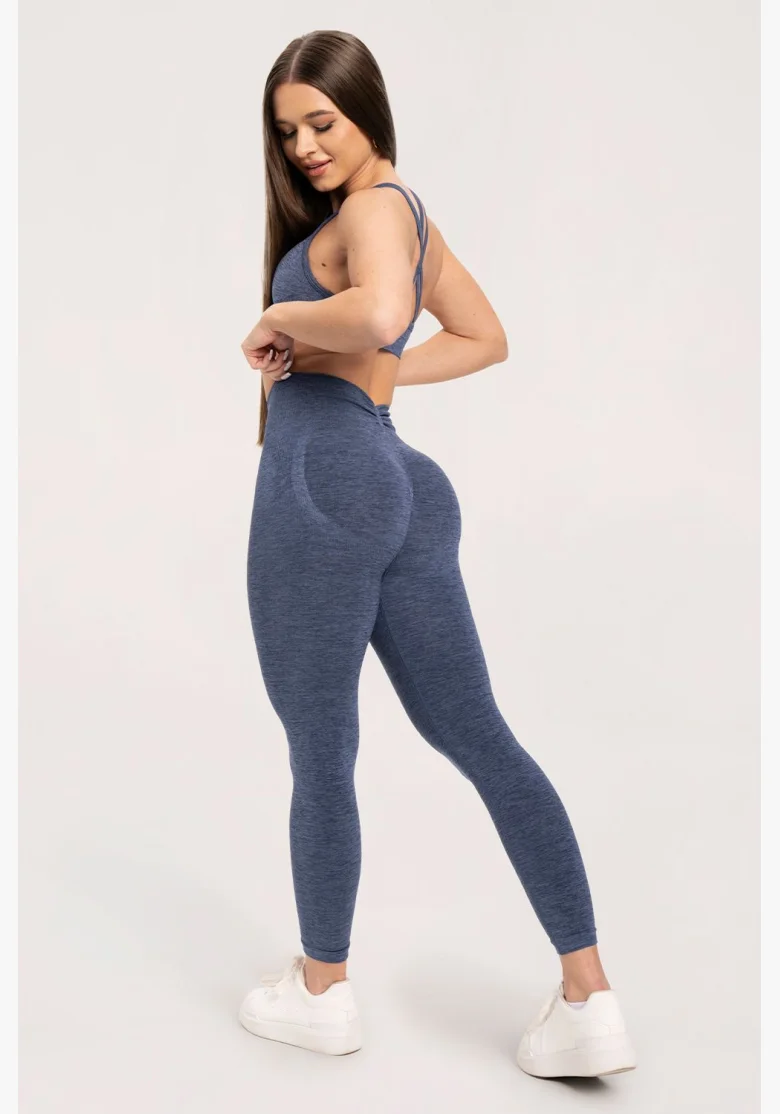 Gym Glamour Leggings seamless deep push up Dark Blue • NebShop