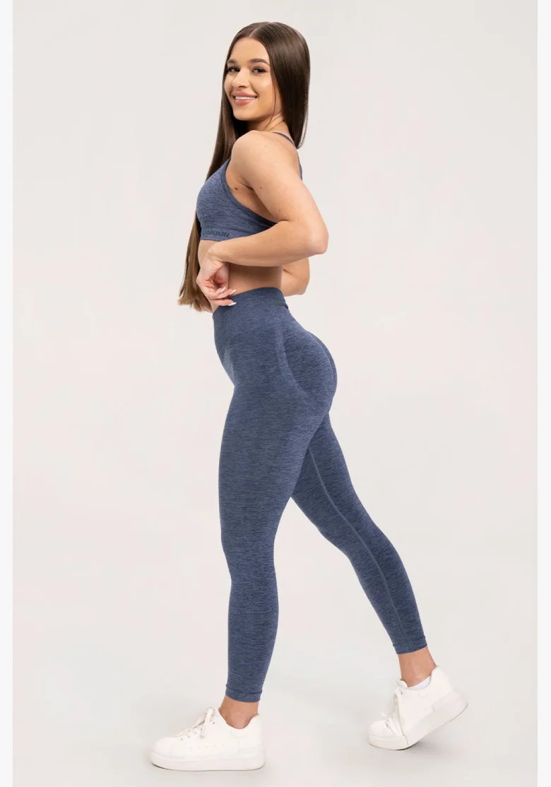 Gym Glamour Leggings seamless deep push up Dark Blue • NebShop