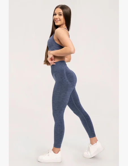 Gym Glamour Leggings seamless deep push up Dark Blue • NebShop