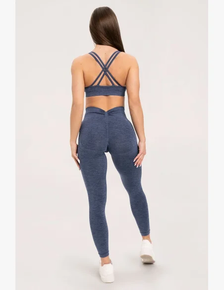 Gym Glamour Leggings seamless deep push up Dark Blue • NebShop