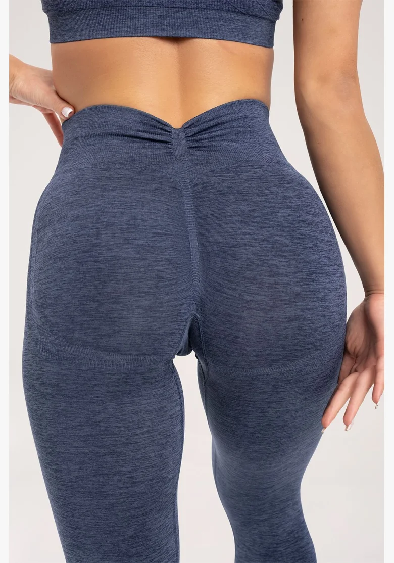 Gym Glamour Leggings seamless deep push up Dark Blue • NebShop