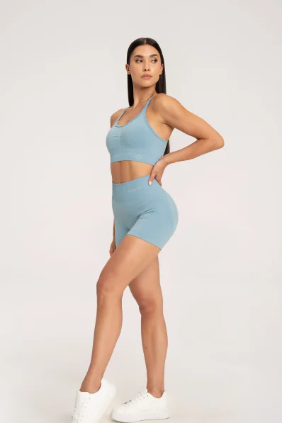 Gym Glamour Pantaloni push up 2.0 Blue Lagoon • NebShop