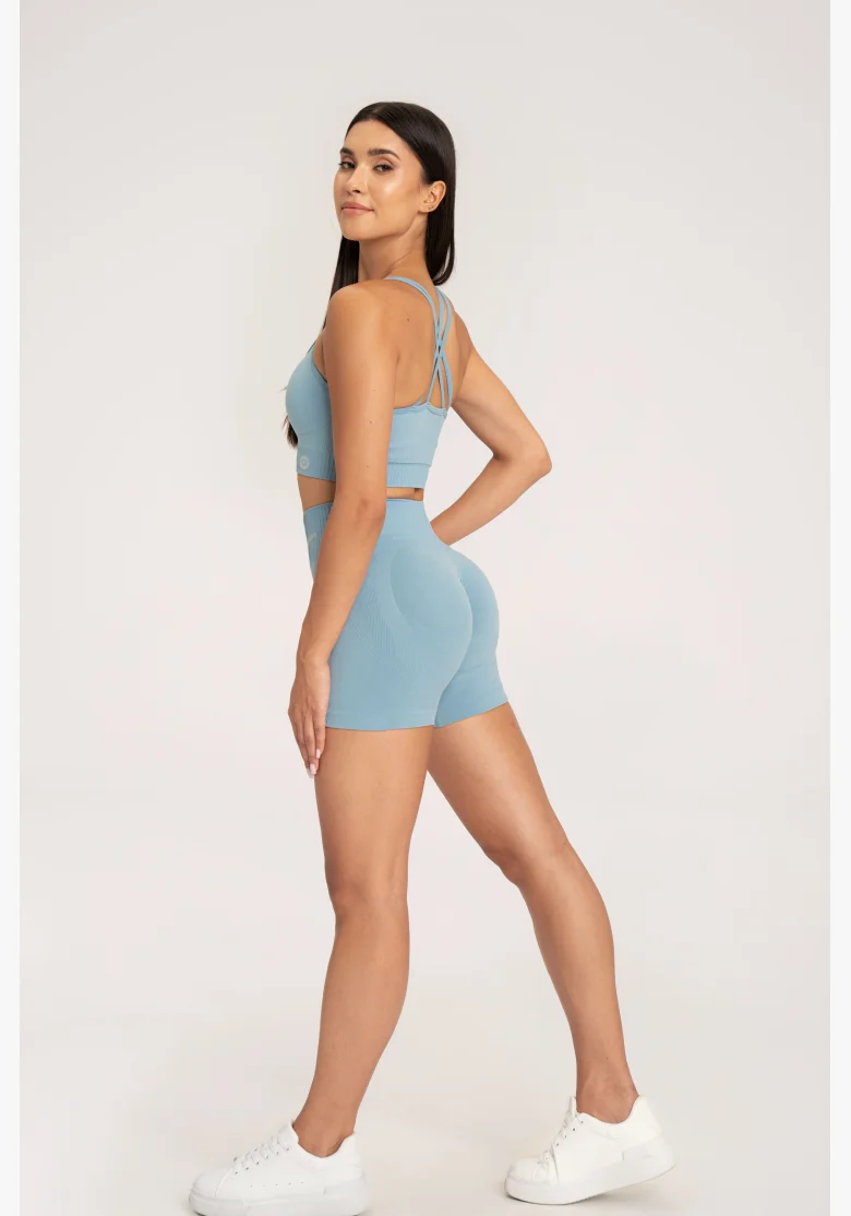 Gym Glamour Pantaloni push up 2.0 Blue Lagoon • NebShop