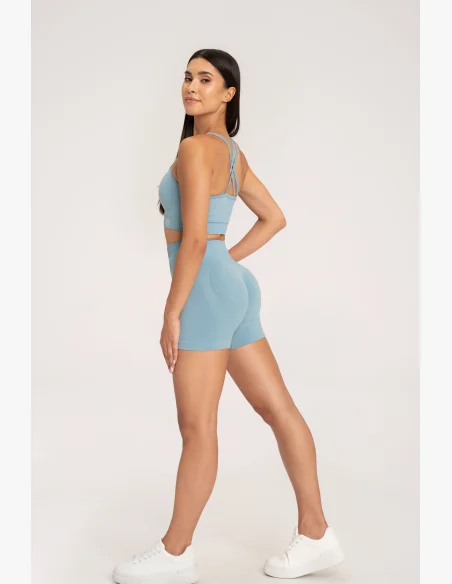 Gym Glamour Pantaloni push up 2.0 Blue Lagoon • NebShop