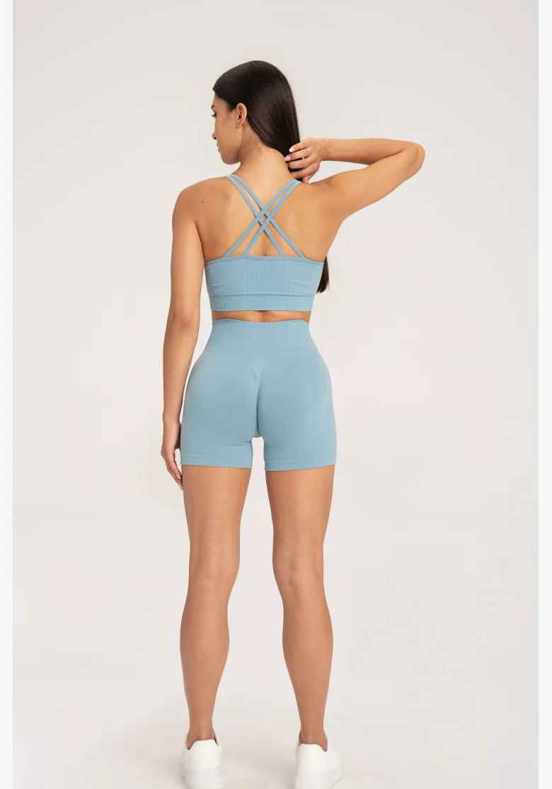 Gym Glamour Pantaloni push up 2.0 Blue Lagoon • NebShop