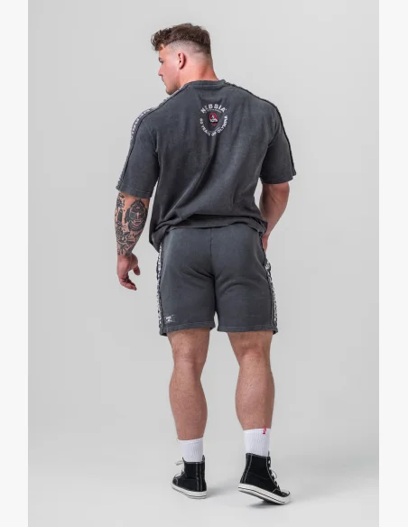 NEBBIA • NEBBIA Pantaloni corti felpati LEGEND neri • NebShop