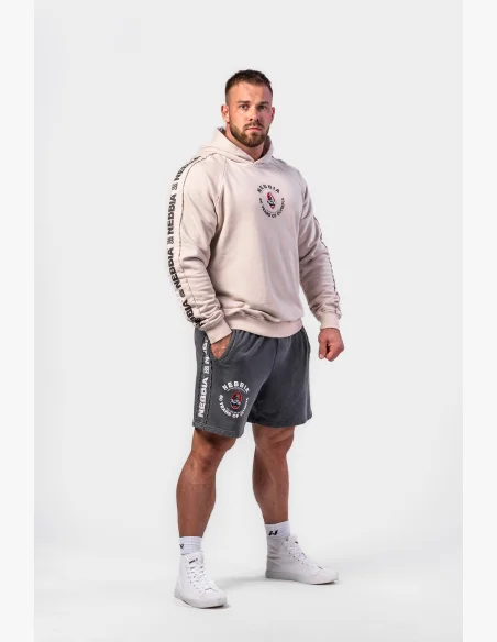 NEBBIA • NEBBIA Pantaloni corti felpati LEGEND neri • NebShop