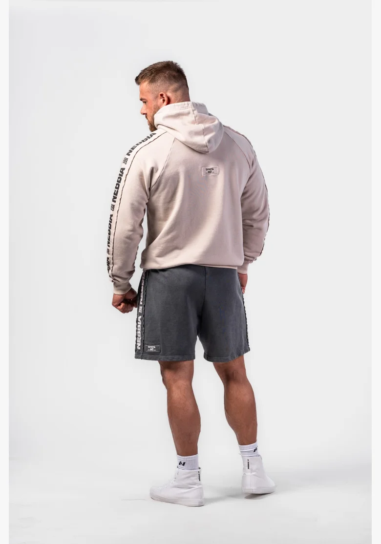 NEBBIA • NEBBIA Pantaloni corti felpati LEGEND neri • NebShop