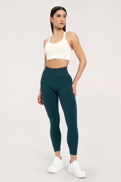 Gym Glamour Leggings flessibili 2.0 Bottle Green • NebShop