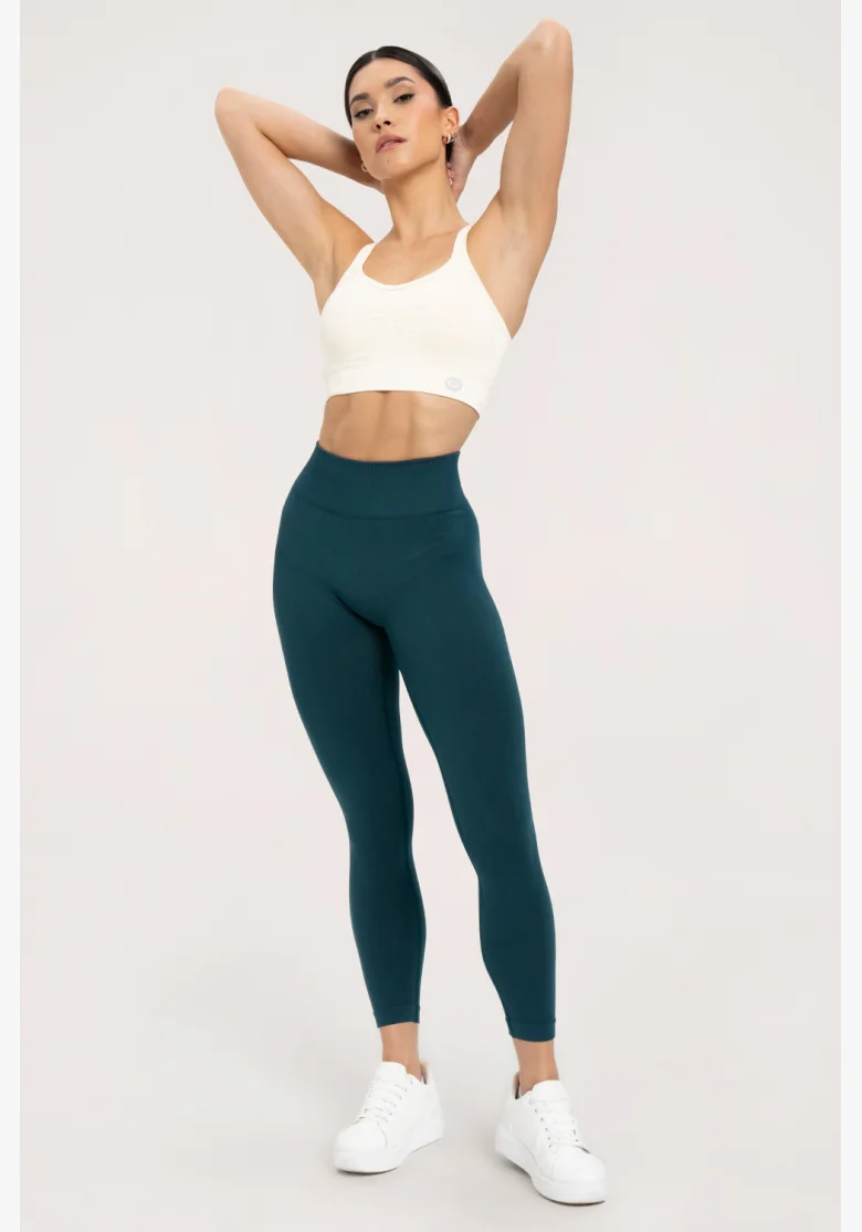 Gym Glamour Leggings flessibili 2.0 Bottle Green • NebShop