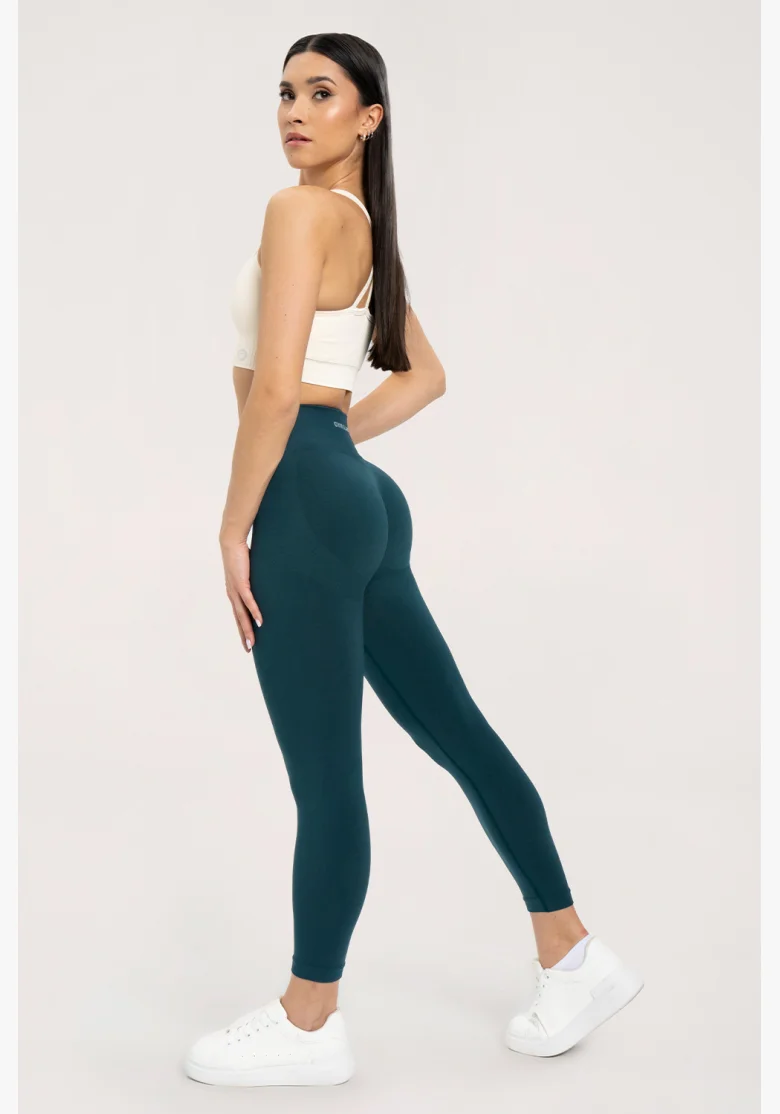 Gym Glamour Leggings flessibili 2.0 Bottle Green • NebShop