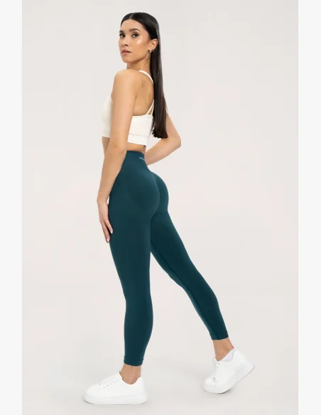 Gym Glamour Leggings flessibili 2.0 Bottle Green • NebShop