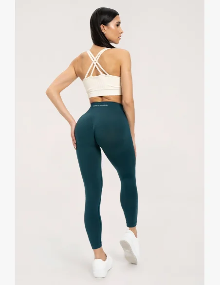 Gym Glamour Leggings flessibili 2.0 Bottle Green • NebShop