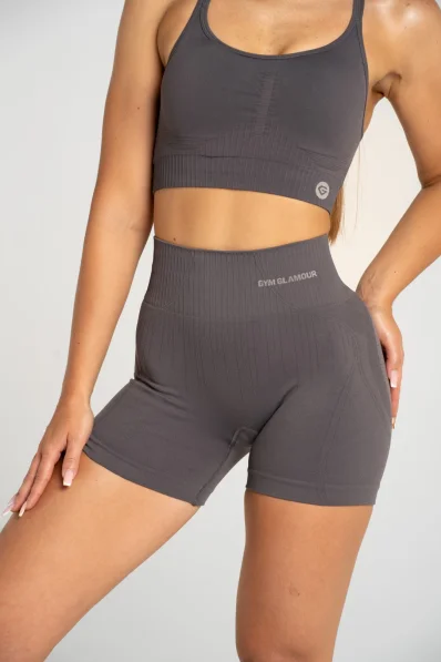 Gym Glamour Pantaloni push up 2.0 Dark Silver • NebShop 2