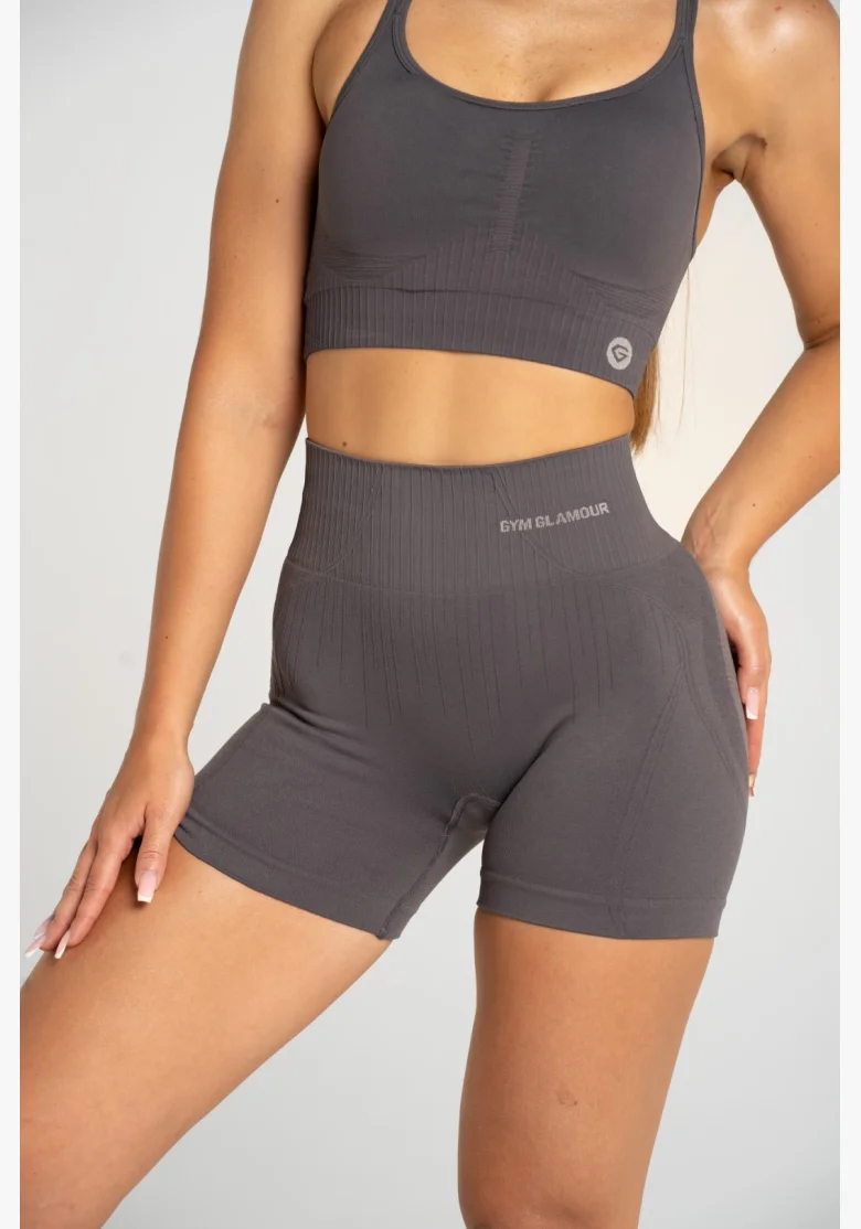 Gym Glamour Pantaloni push up 2.0 Dark Silver • NebShop