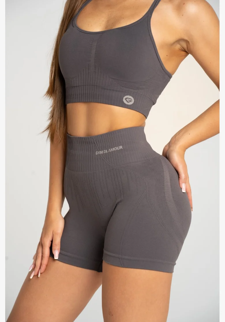 Gym Glamour Pantaloni push up 2.0 Dark Silver • NebShop