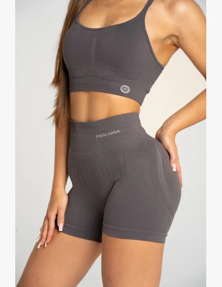 Gym Glamour Pantaloni push up 2.0 Dark Silver • NebShop