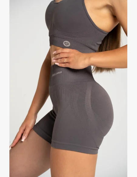 Gym Glamour Pantaloni push up 2.0 Dark Silver • NebShop