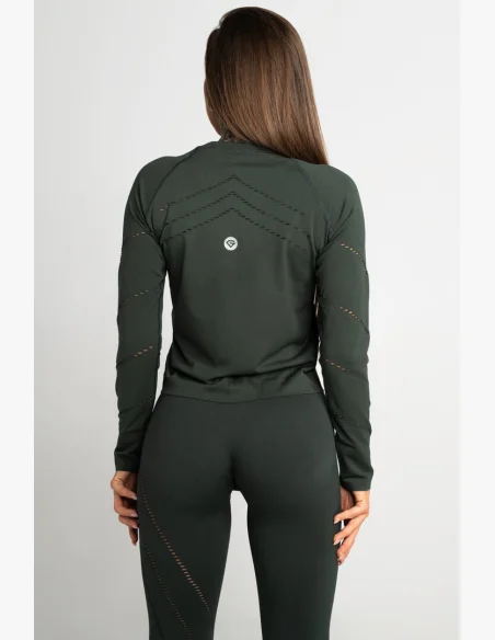 GYM GLAMOUR • Gym Glamour Top con maniche lunghe Deep Forest • NebShop