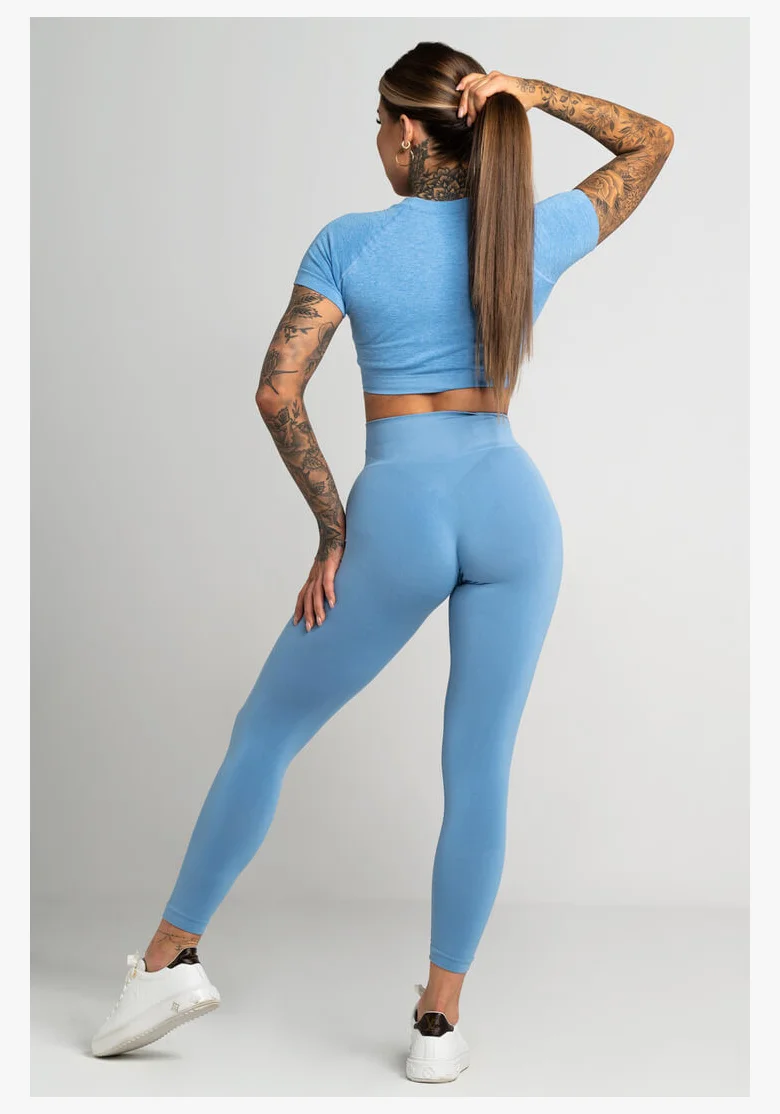 GYM GLAMOUR • Gym Glamour Leggings Second Skin Blue • NebShop