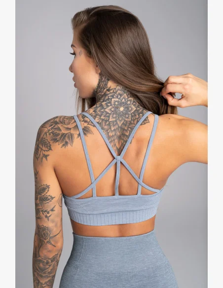 GYM GLAMOUR • Gym Glamour Fitness bra Seamless Steel Melange • NebShop