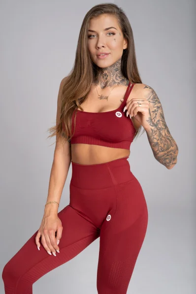 GYM GLAMOUR • Brassiere Fitness Seamless Bordo Gym Glamour • NebShop