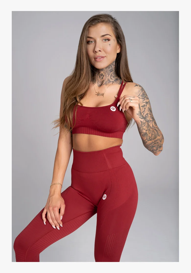 GYM GLAMOUR • Brassiere Fitness Seamless Bordo Gym Glamour • NebShop