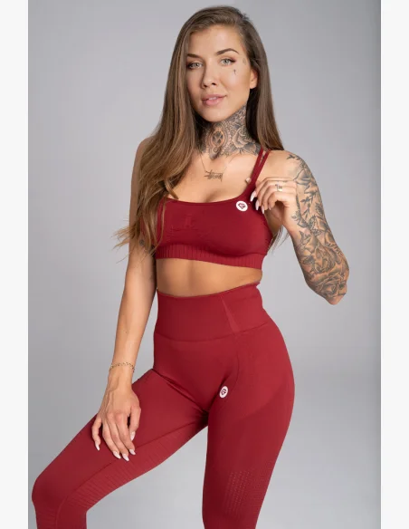 GYM GLAMOUR • Brassiere Fitness Seamless Bordo Gym Glamour • NebShop