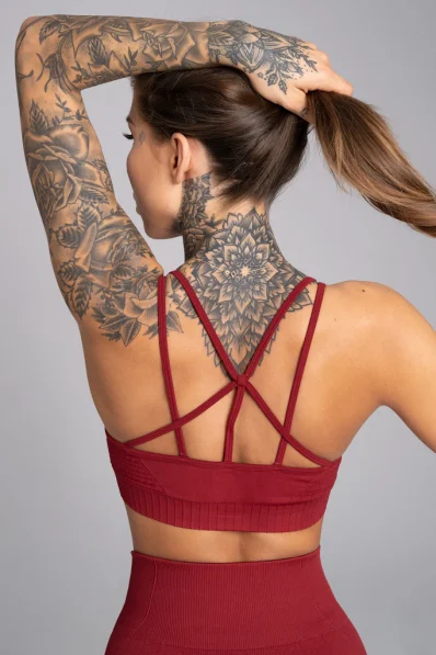 GYM GLAMOUR • Brassiere Fitness Seamless Bordo Gym Glamour • NebShop 2