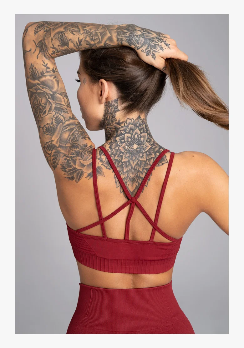 GYM GLAMOUR • Brassiere Fitness Seamless Bordo Gym Glamour • NebShop